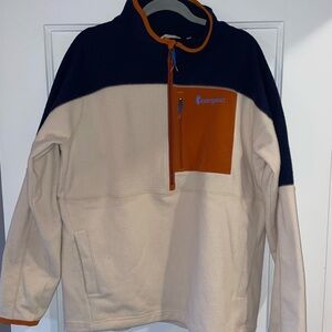 Cotopaxi Men's Two-Tone Fleece Sweater - Beige and Navy